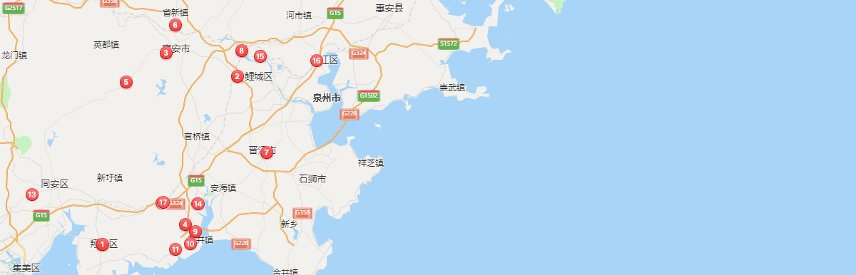 美福加油站网点地图
